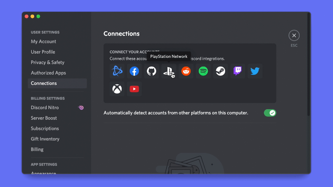 Discord integration for PlayStation Network